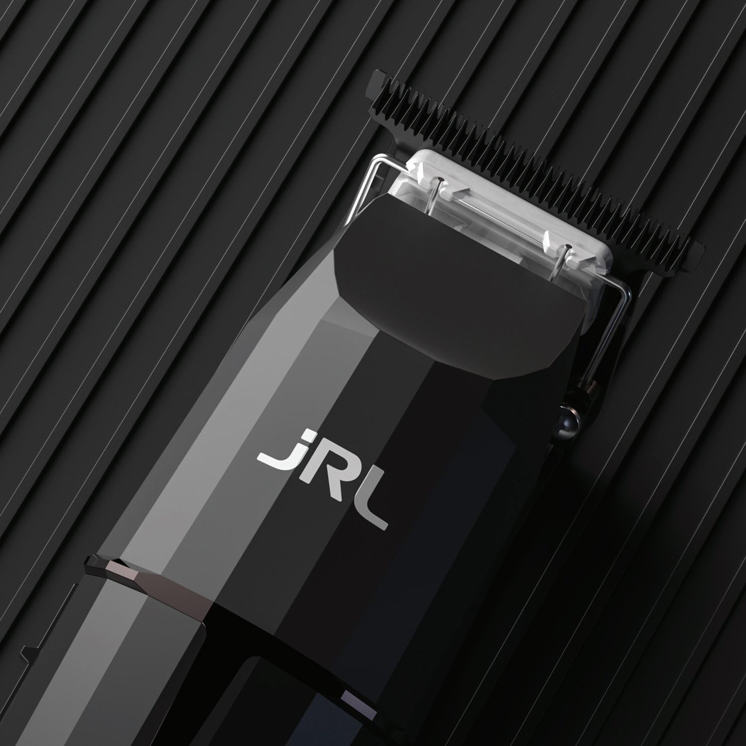 JRL Onyx Professional Hair Finishing Trimmer, Barber Cordless T-Blade for Hairline, Beard & Detail Work, EZ-Gap® 360° Exposed Blade, Quiet Smart-Clip™ Motor