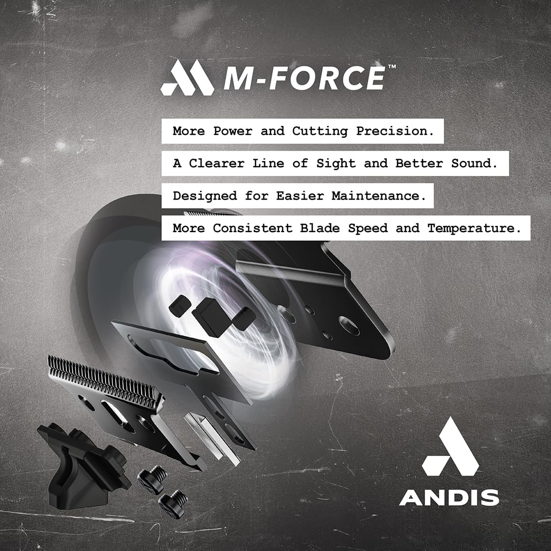 Andis 562009 GTX-EXO M-Force Replacement Hair Cutting Blade, Deep Tooth, Zero-Gapped, Black