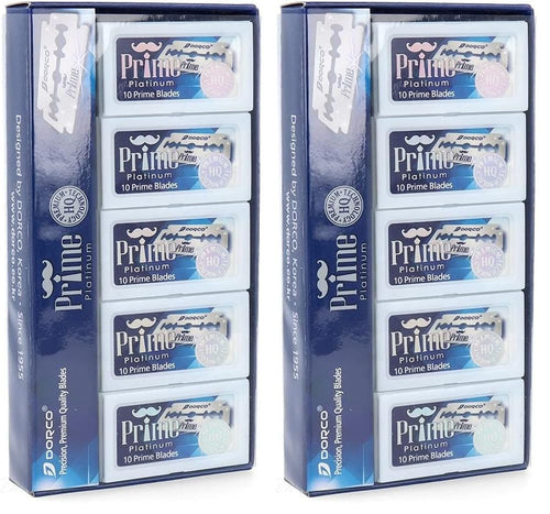 Dorco 100 Piece Prime Double Edge Razor Blades