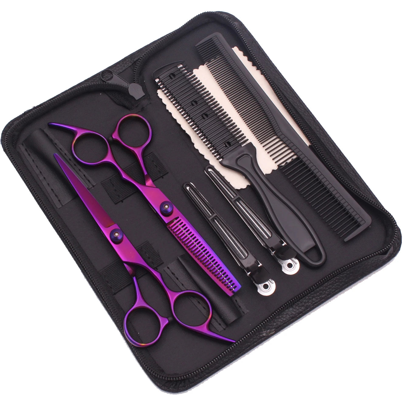 Hairdressing Scissors Black-Gold Hair Scissors Professional 6" JP Stainless Thinning Shears Haircut Scissors Barber Shop C1001