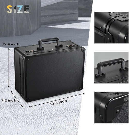 CH Barber Case with Sliding Tray, Professional Barbers Briefcase Tool