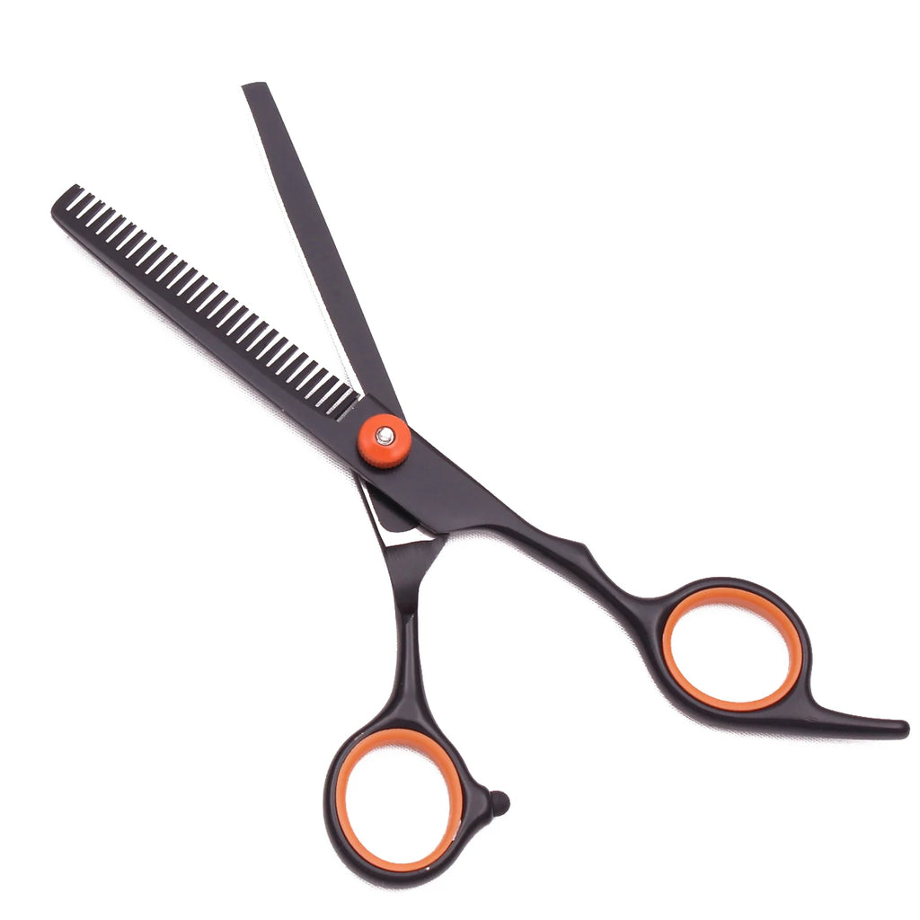 Hairdressing Scissors Black-Gold Hair Scissors Professional 6" JP Stainless Thinning Shears Haircut Scissors Barber Shop C1001