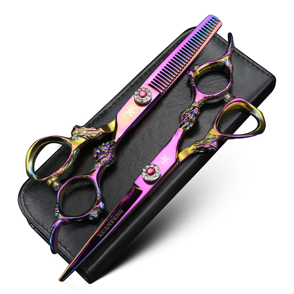 MS AMG 6 inch handle hair scissors Barber styling