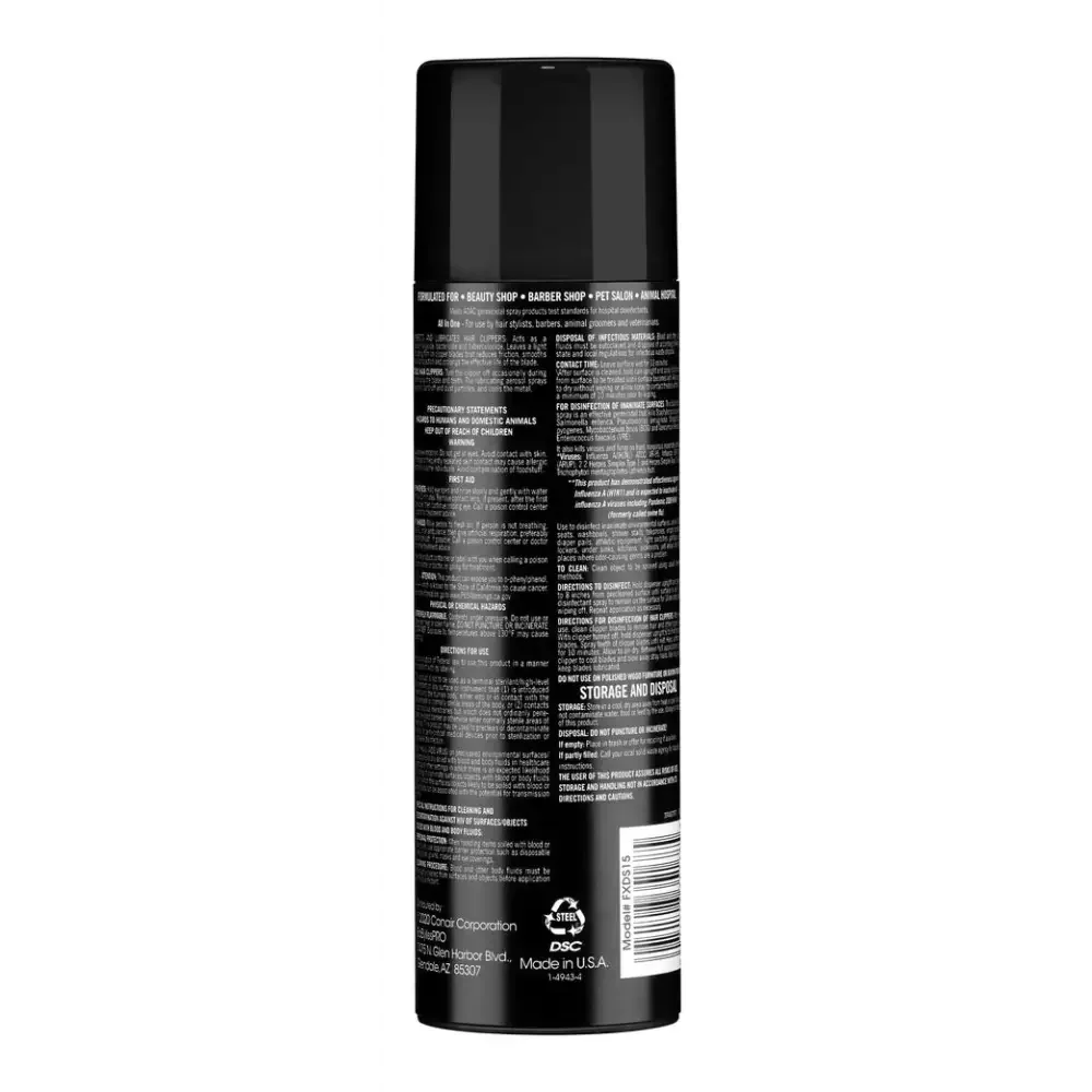 BaBylissPRO Clipper Spray FXDS15 For Barbers And Stylists Professional Blade Cleaning And Lubrication